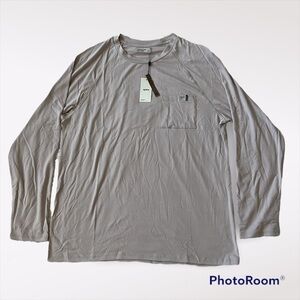 Aptive Service pro All gear unisex long sleeve tee in grey size XL